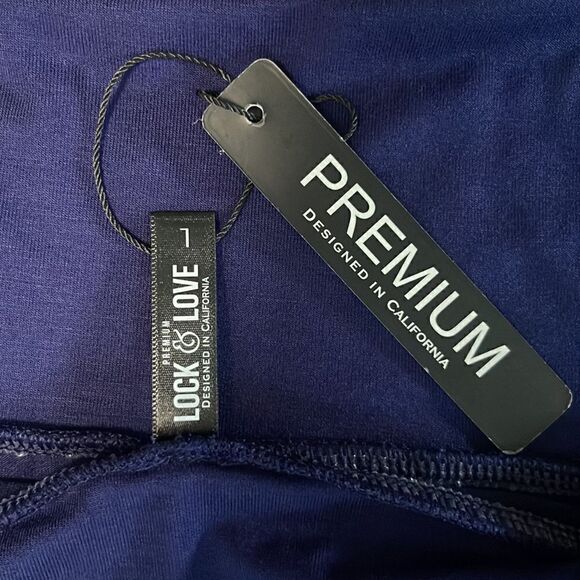 NWT Lock & Love rayon midi skirt.  Size large.  Soft and stretchy. - Picture 3 of 5